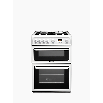 Hotpoint HAG60P Gas Cooker, White