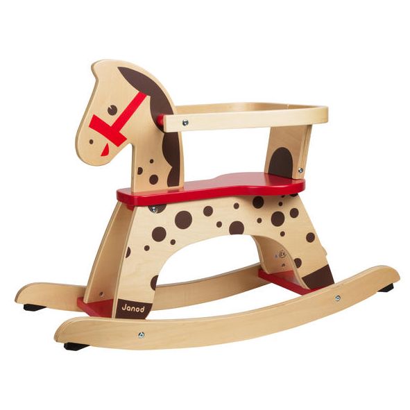 janod caramel rocking horse