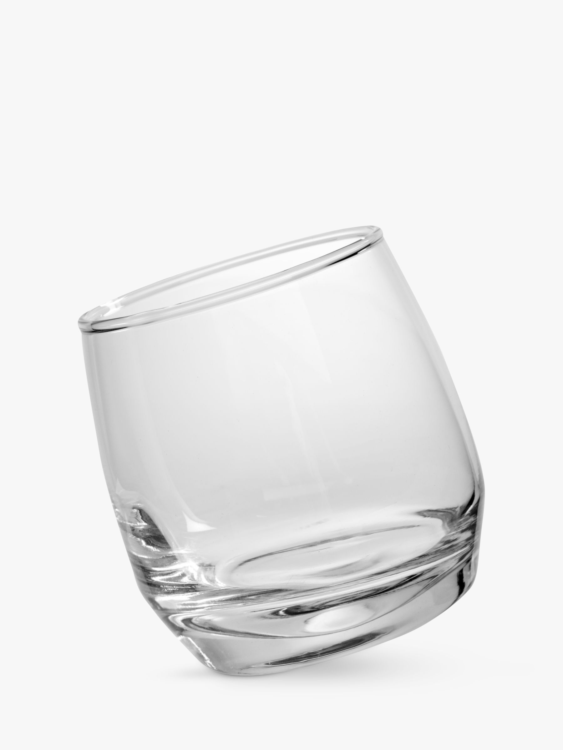 Sagaform Round Bottom Whisky Glasses, Set of 6, Clear