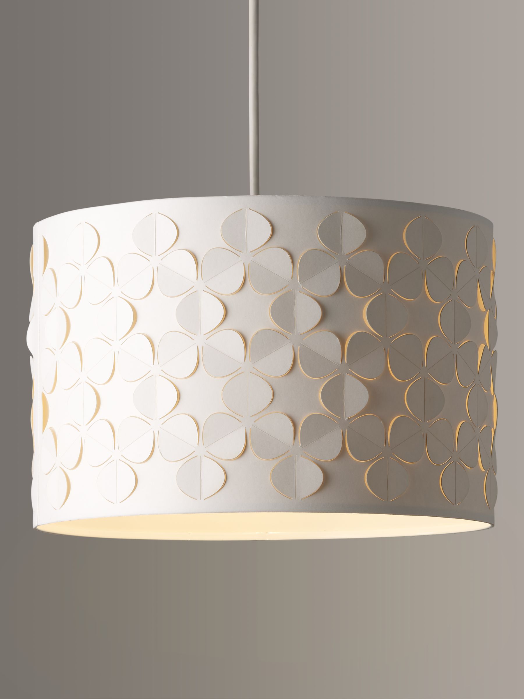 White Lamp Shades Ceiling, Modern White Lampshade