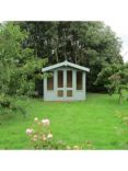 Crane Garden Buildings 3 x 2.5m Storage Chalet, Door on Left, FSC-certified (Scandinavian Redwood), Sage