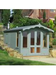 Crane Garden Buildings 3 x 2.5m Storage Chalet, Door on Left, FSC-certified (Scandinavian Redwood), Sage