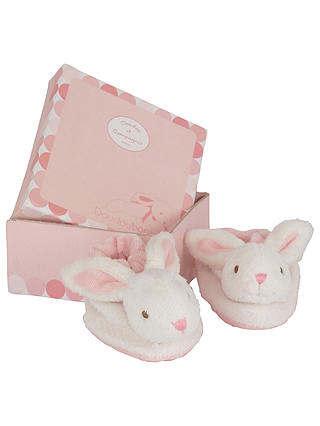 Doudou et Compagnie Baby Rabbit Booties Gift Box, Pink
