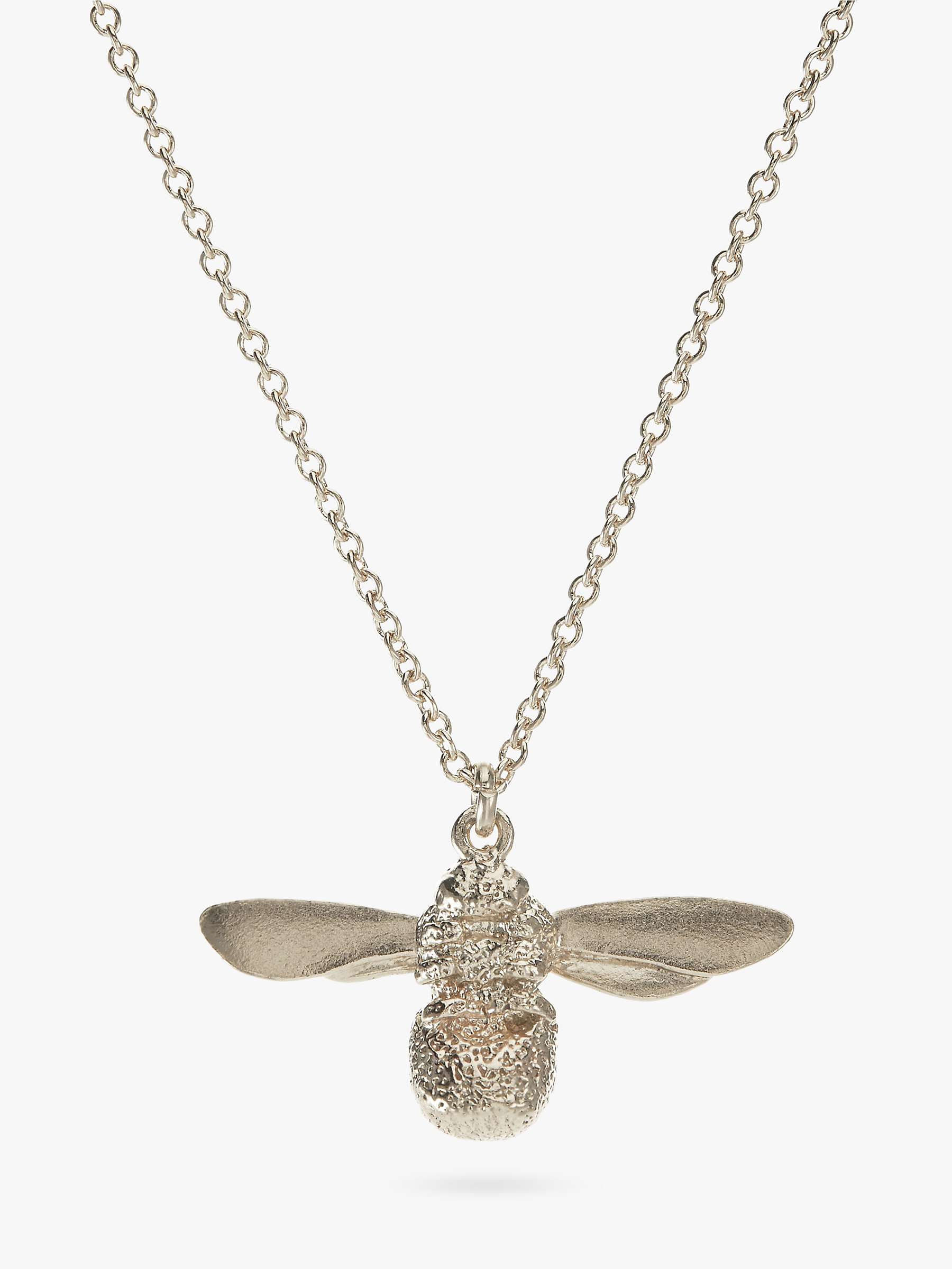 Buy Alex Monroe Baby Bee Pendant Necklace, Silver Online at johnlewis.com