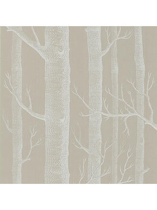 Cole & Son Woods Wallpaper, Putty / White, 69/12149