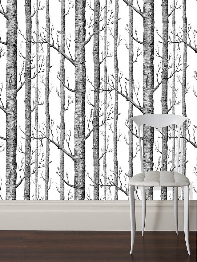 Cole & Son Woods Wallpaper, Cream / Taupe, 69/12148