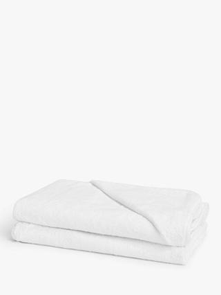 John Lewis ANYDAY Hooded Towels, Pack of 2, White