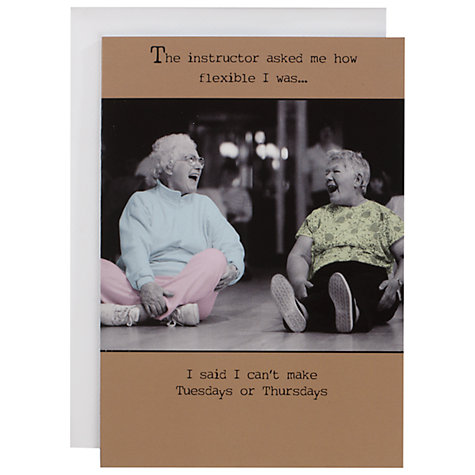 Buy Pigment Two Women Laughing Humorous Birthday Card | John Lewis