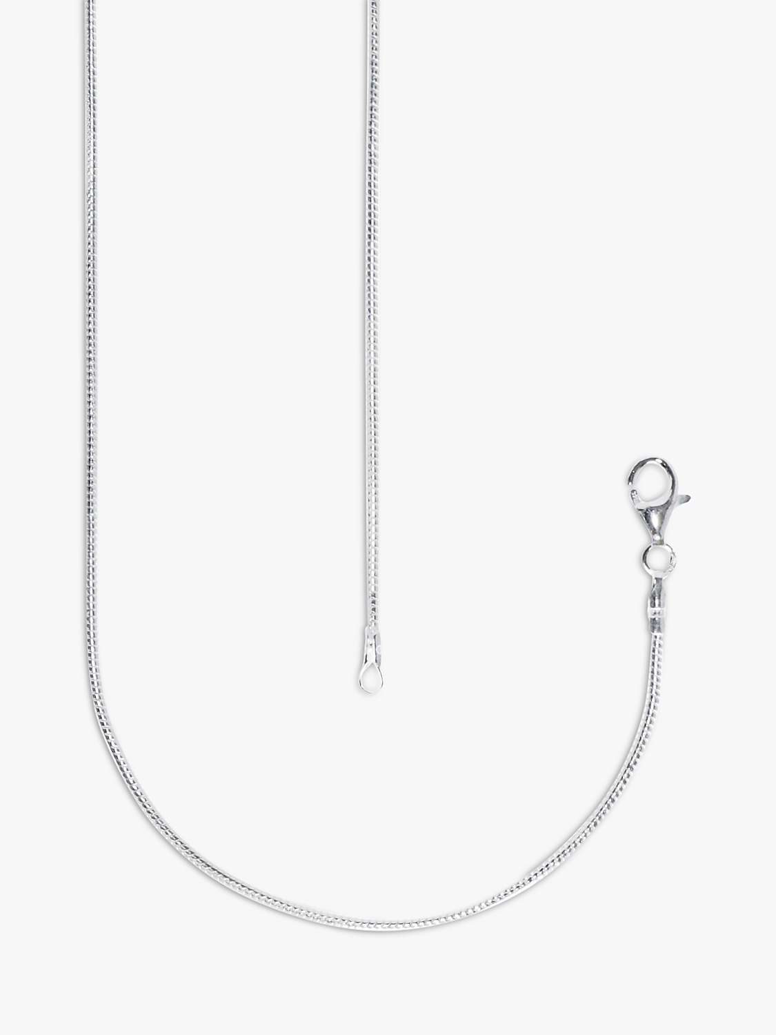 Buy Nina B Unisex Snake Chain Necklace, Silver Online at johnlewis.com