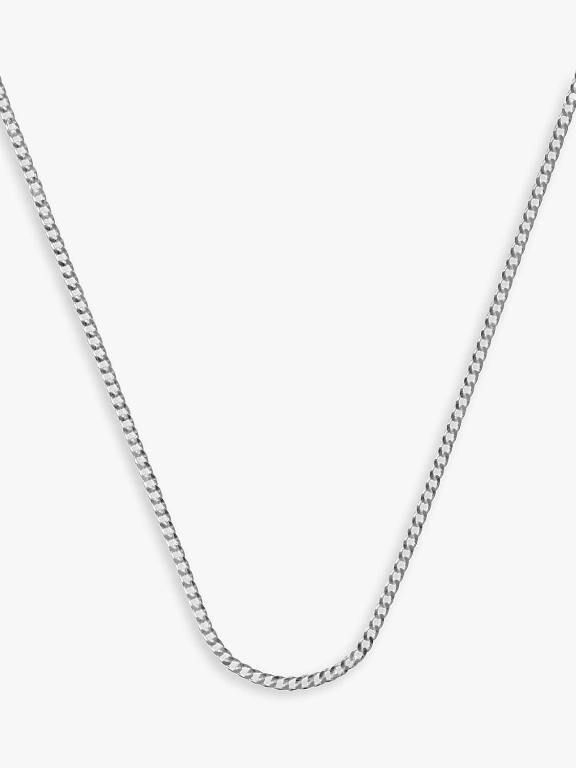 Buy Nina B Curb Chain Necklace, Silver Online at johnlewis.com