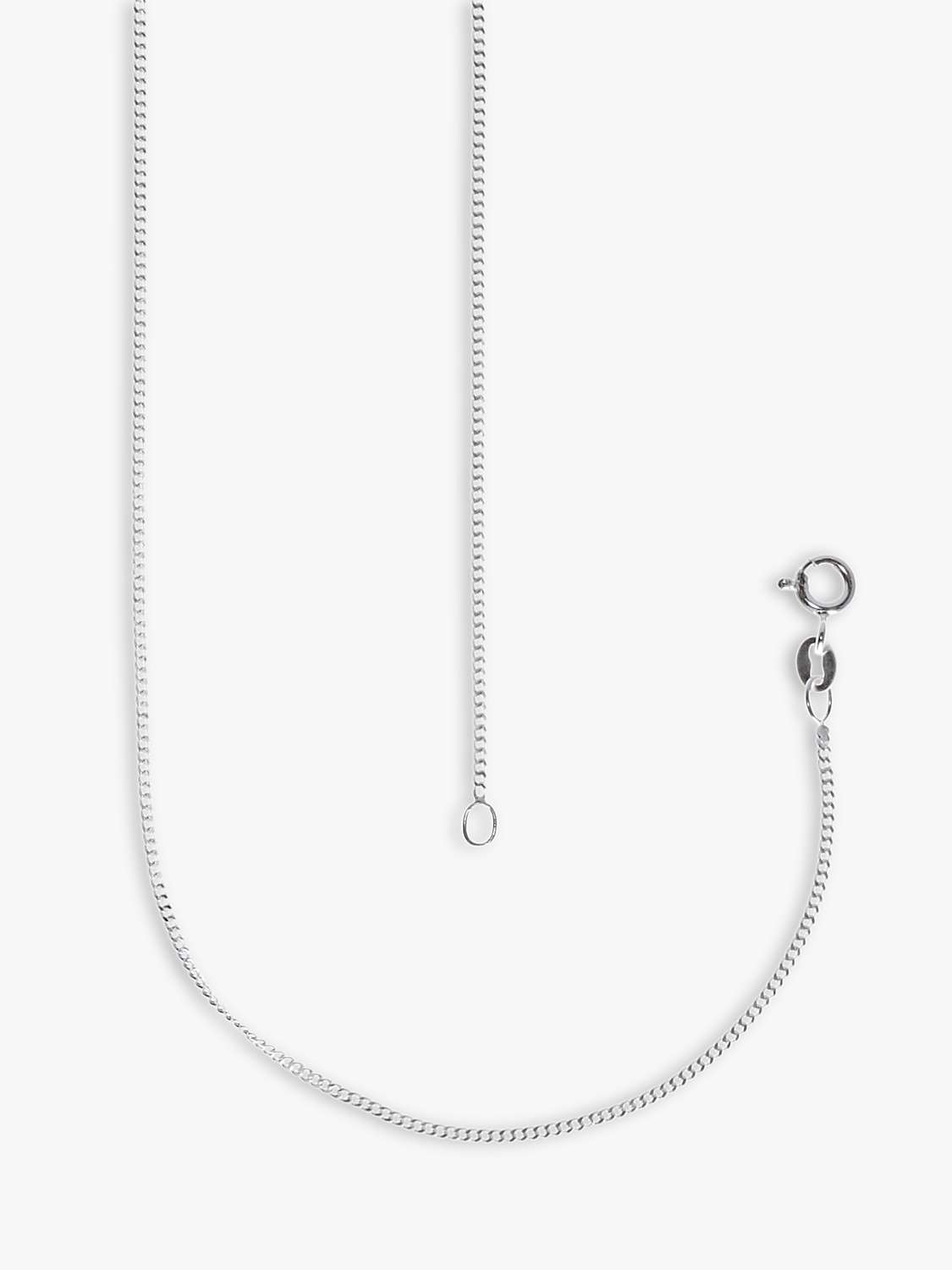 Buy Nina B Curb Chain Necklace, Silver Online at johnlewis.com