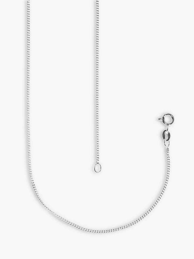 Nina B Curb Chain Necklace, Silver
