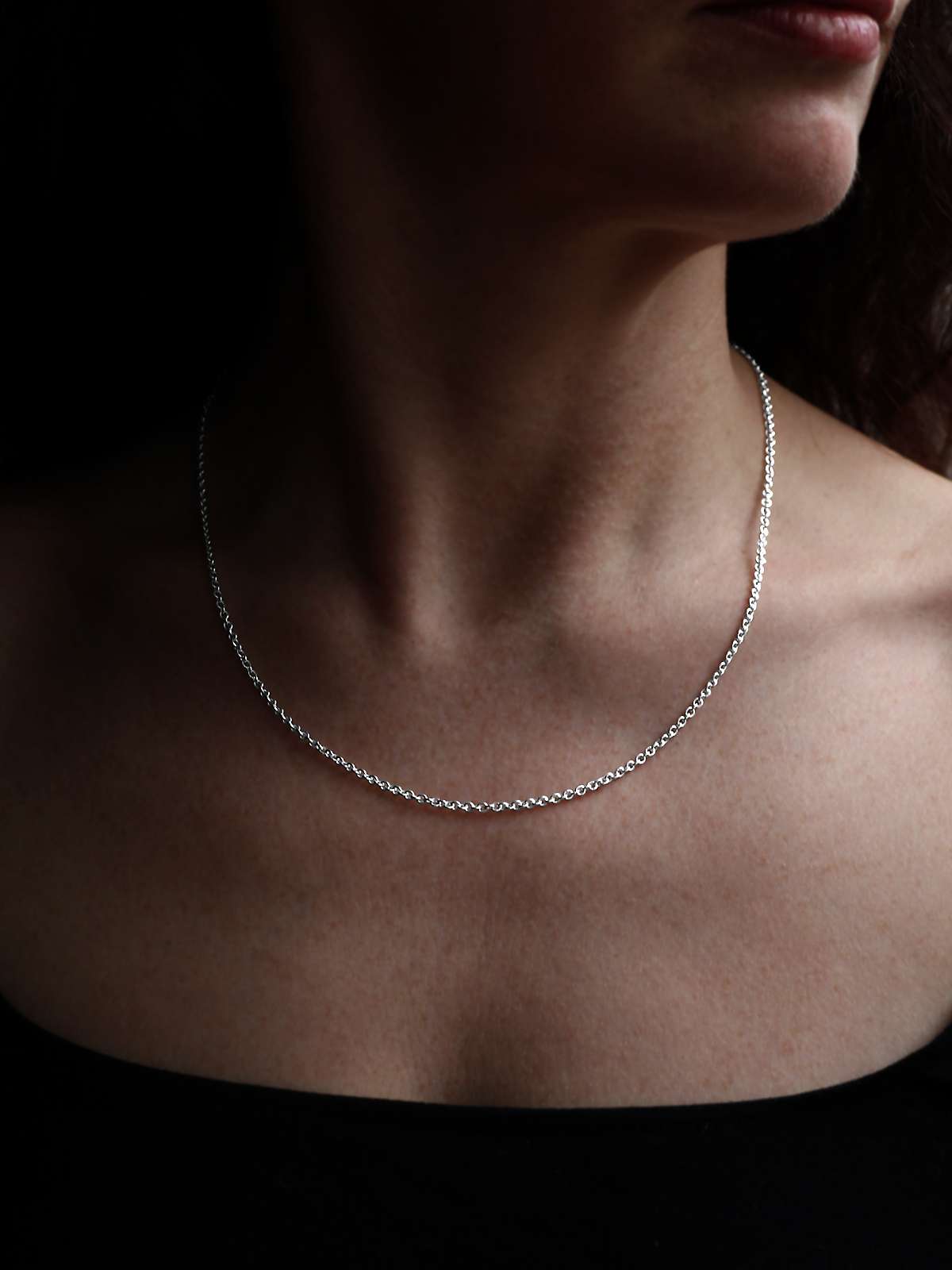 Buy Nina B Unisex Sterling Silver Curb Chain, Silver Online at johnlewis.com