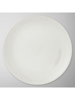 House by John Lewis Coupe Dinner Plate, Dia.27.5cm, White