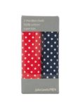 John Lewis Supersize Spot Handkerchiefs, Navy/Red