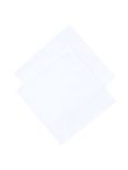 John Lewis Supersize Handkerchiefs, Pack of 2, White