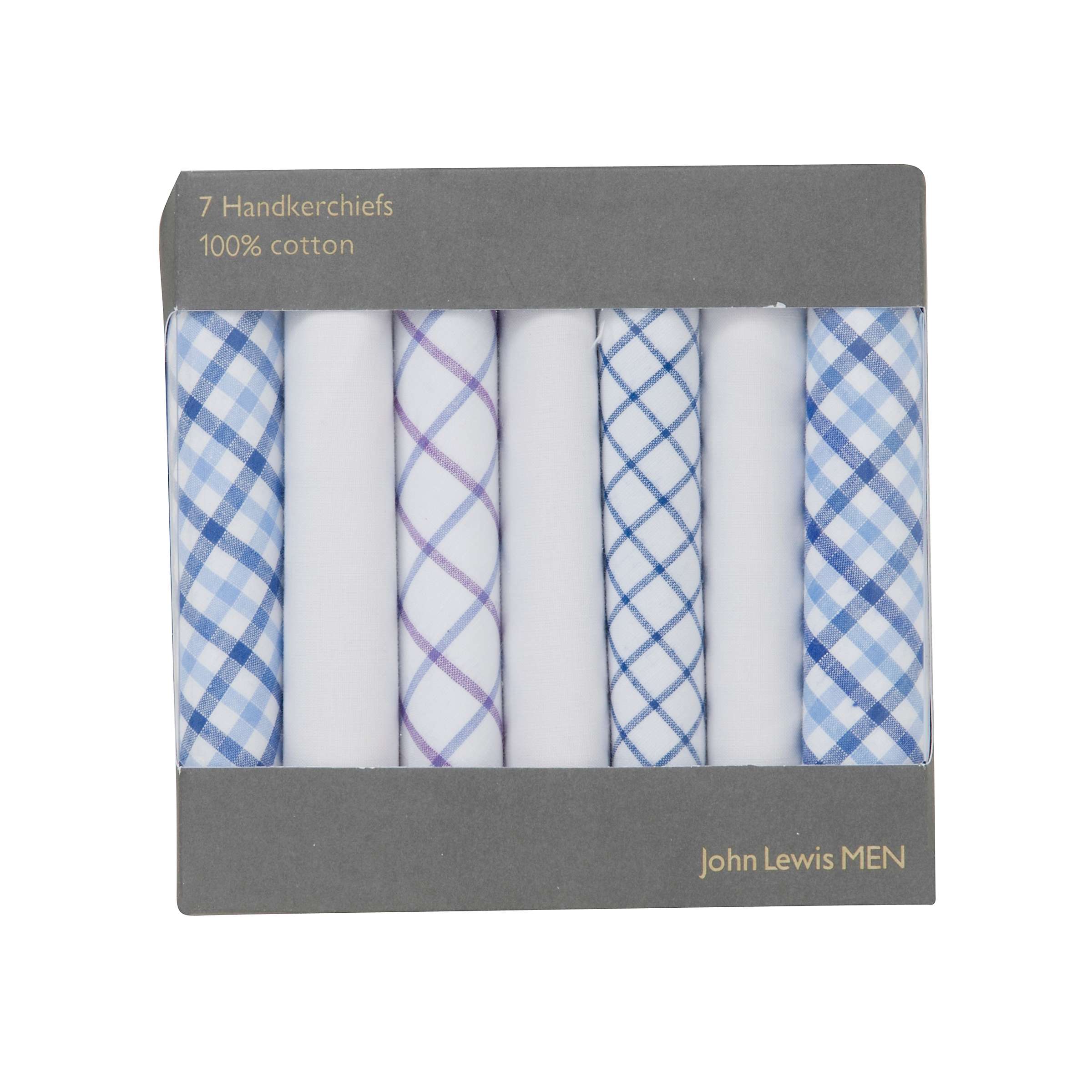 Buy John Lewis Designer Handkerchiefs, Pack of 7, Multi Online at johnlewis.com