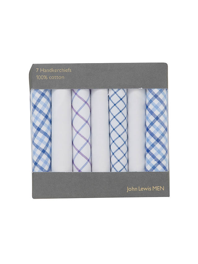 John Lewis Designer Handkerchiefs, Pack of 7, Multi