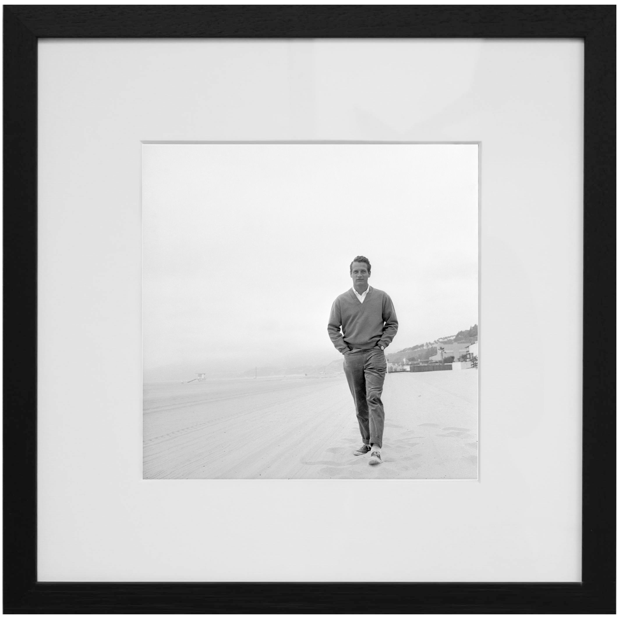 Getty Images Gallery Paul Newman on The Beach Framed Print, 68 x 68cm