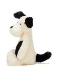 Jellycat Bashful Puppy Soft Toy, Black/Cream