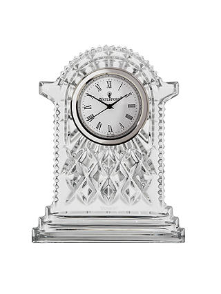 Waterford Crystal Lismore Cut Glass Carriage Clock, Large