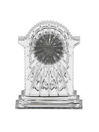 Waterford Crystal Lismore Cut Glass Carriage Clock, Large