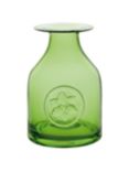 Dartington Crystal Lily Flower Bottle Vase, Green, H18cm