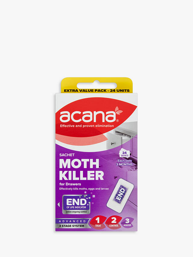 Acana Sachet Moth Killer and Drawer Freshener, Pack of 24