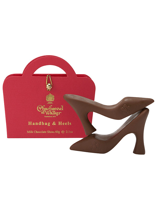 Charbonnel et Walker Milk Chocolate Handbag & Heels Set, 60g, Pink