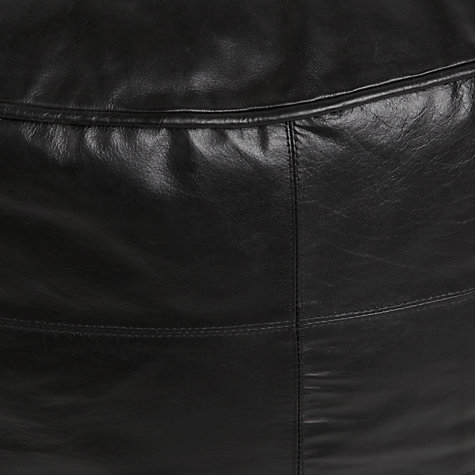 Buy John Lewis Leather Pouffe | John Lewis
