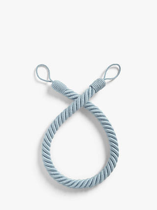 John Lewis & Partners Cotton Rope Tieback, Blue