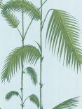 Cole & Son Palm Leaves Wallpaper, Blue / Green, 66/2010