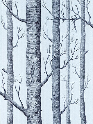 Cole & Son Woods Wallpaper, Silver Foil / Brown, 69/12150