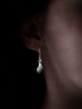 Nina B Sterling Silver Twirl Drop Earrings