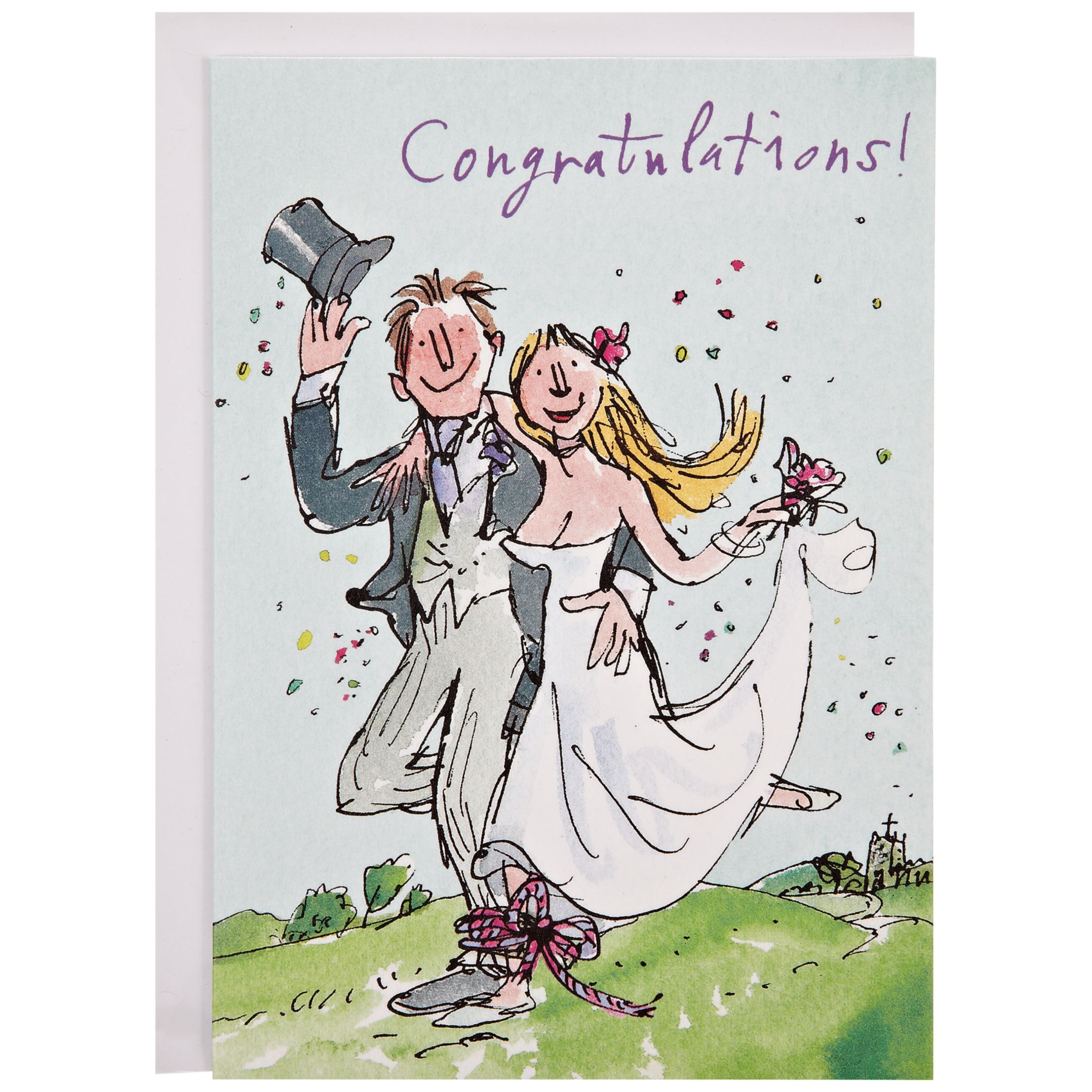 Woodmansterne Tied The Knot Wedding Card at John Lewis