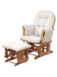 Kub Haywood Glider Nursing Chair and Footstool, Natural