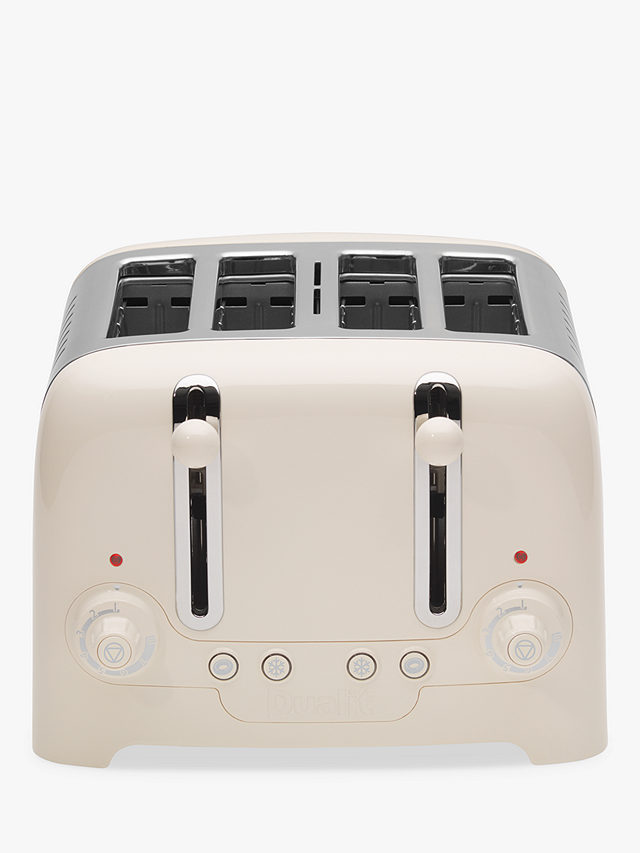 Dualit Lite 4-Slice Toaster with Warming Rack, Canvas White