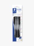 STAEDTLER Ballpoint Pen, Black, Pack of 6