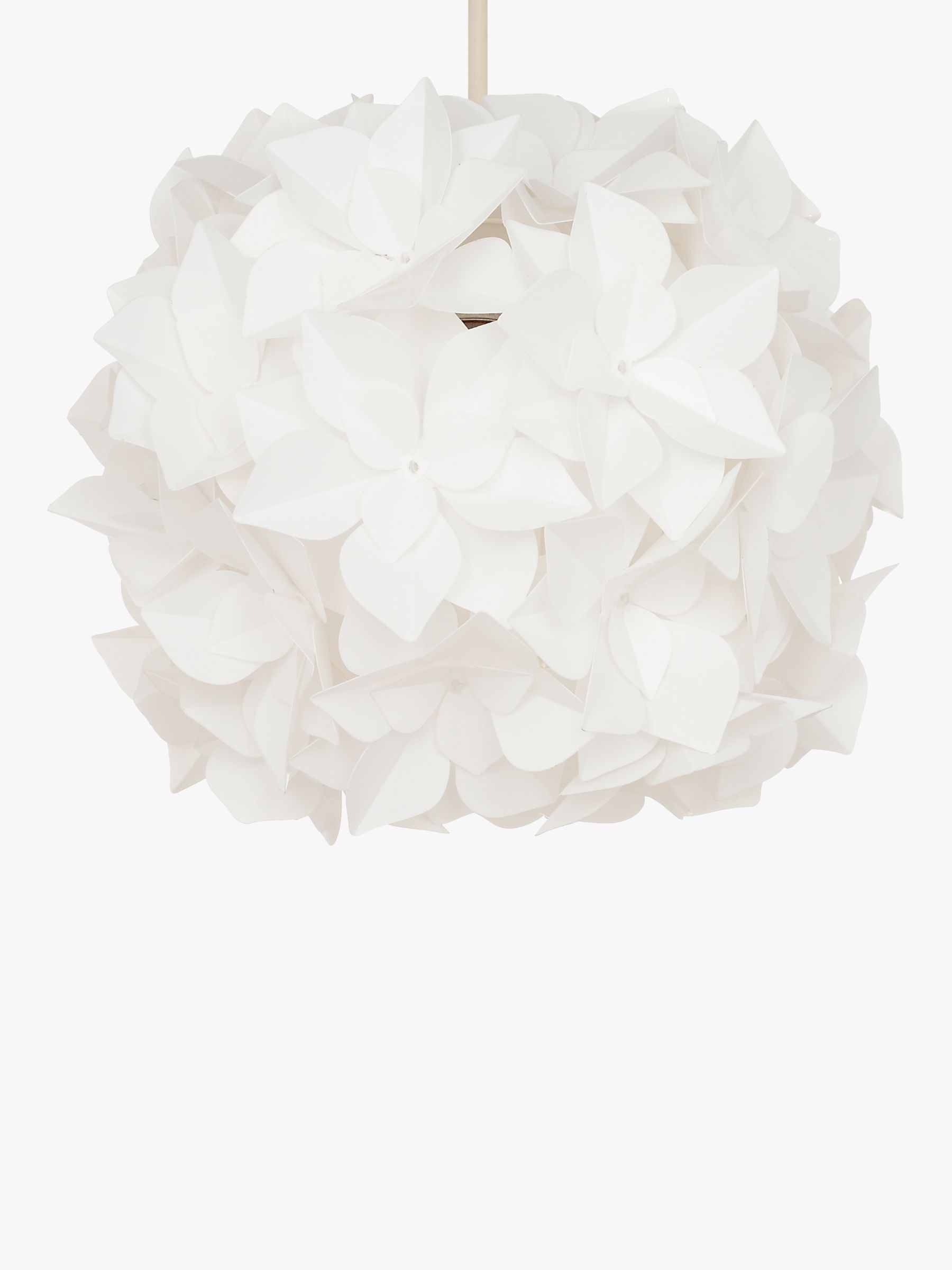 white ceiling shade