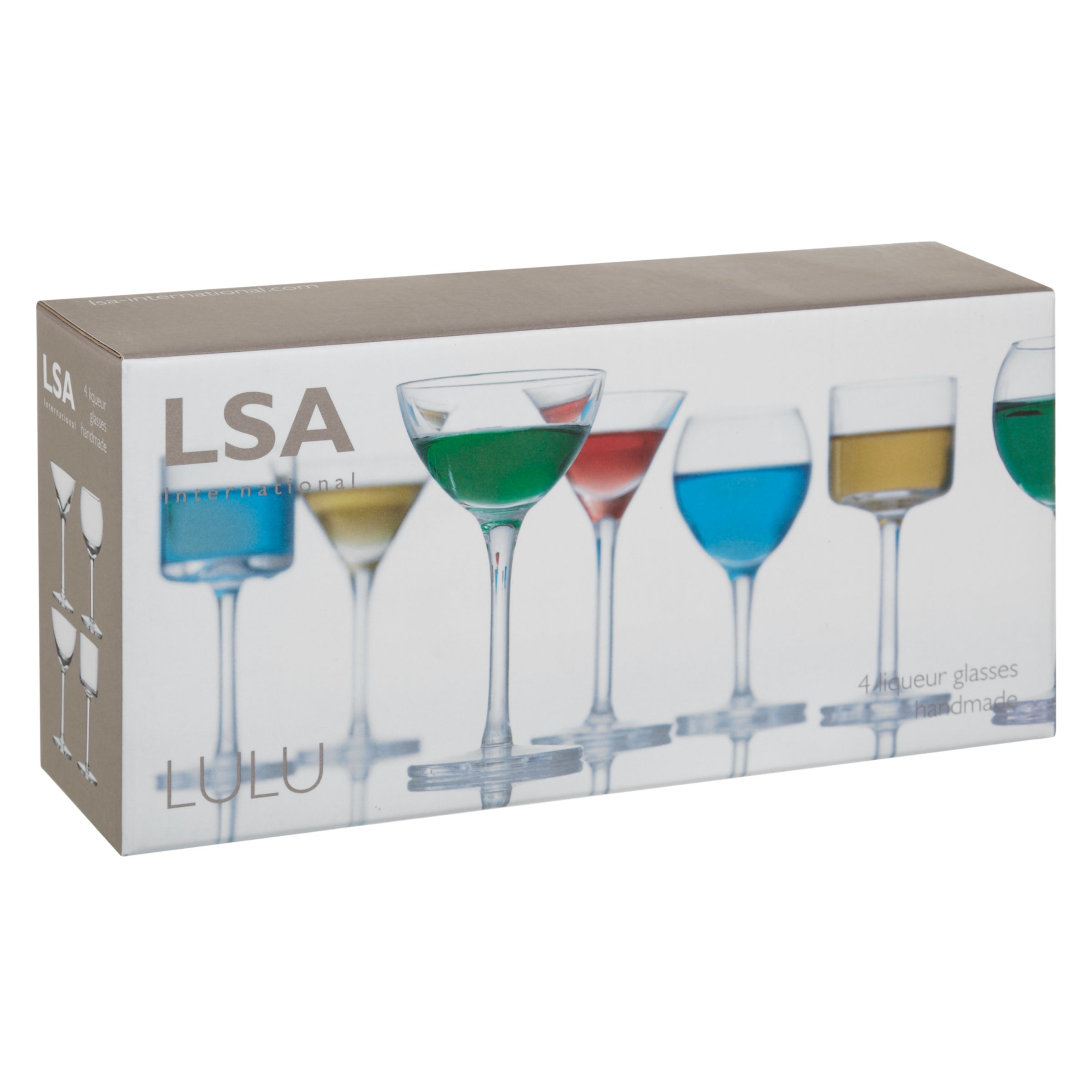 LSA International Lulu Liqueur Glasses, Set of 4 at John Lewis & Partners