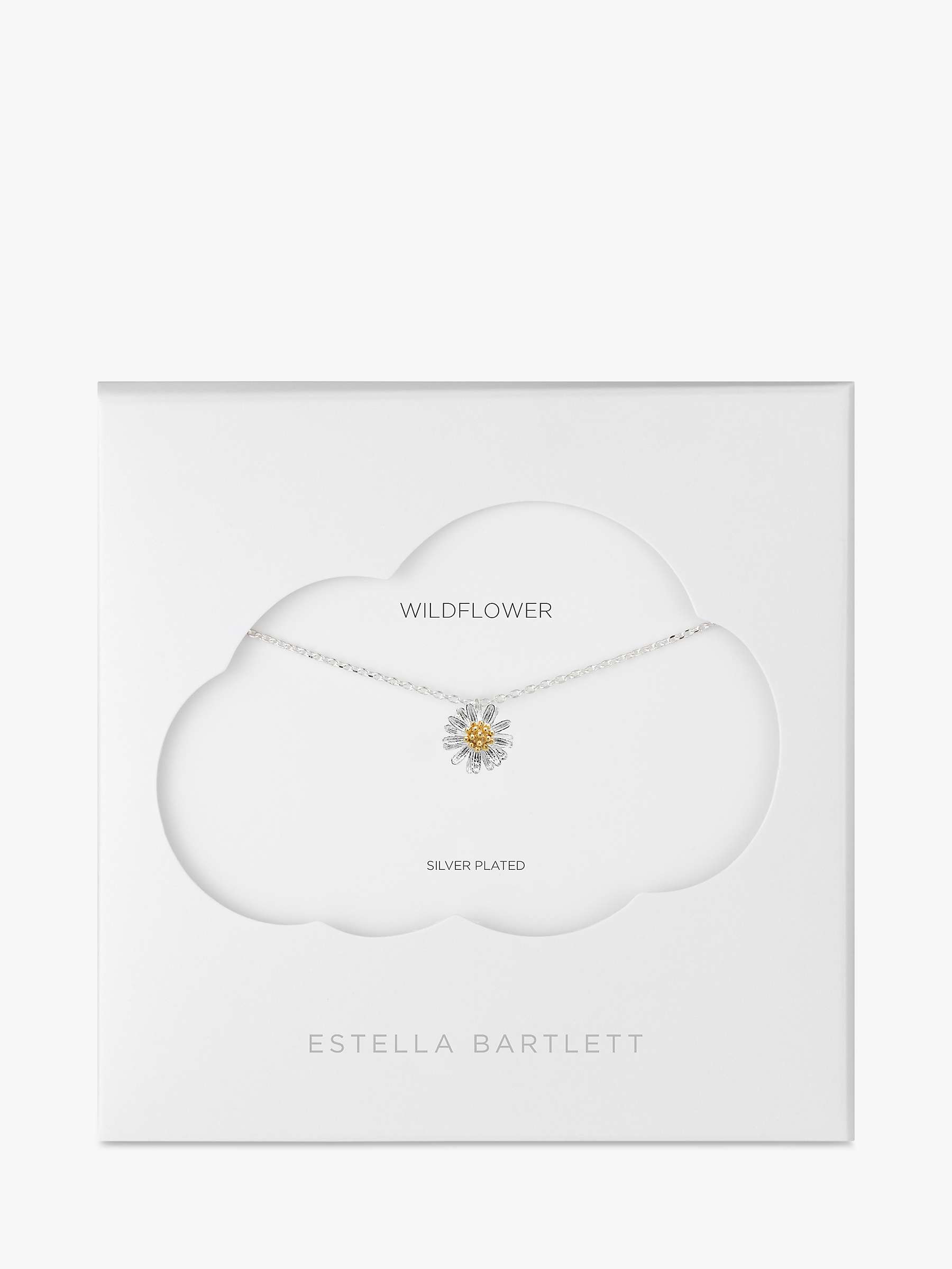 Buy Estella Bartlett Daisy Flower Pendant Necklace, Silver Online at johnlewis.com