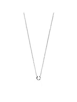 Estella Bartlett Diamanté Horseshoe Necklace, Silver