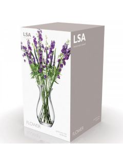 LSA International Flower Grand Posy Vase, H32cm, Clear