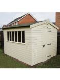 Crane Garden Buildings 3 x 3.6m Kensington Garden Shed, FSC-certified (Scandinavian Redwood), Cream