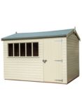 Crane Garden Buildings 1.8 x 3m Windsor Garden Shed, FSC-certified (Scandinavian Redwood), Cream