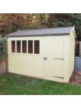 Crane Garden Buildings 1.8 x 3m Windsor Garden Shed, FSC-certified (Scandinavian Redwood), Cream