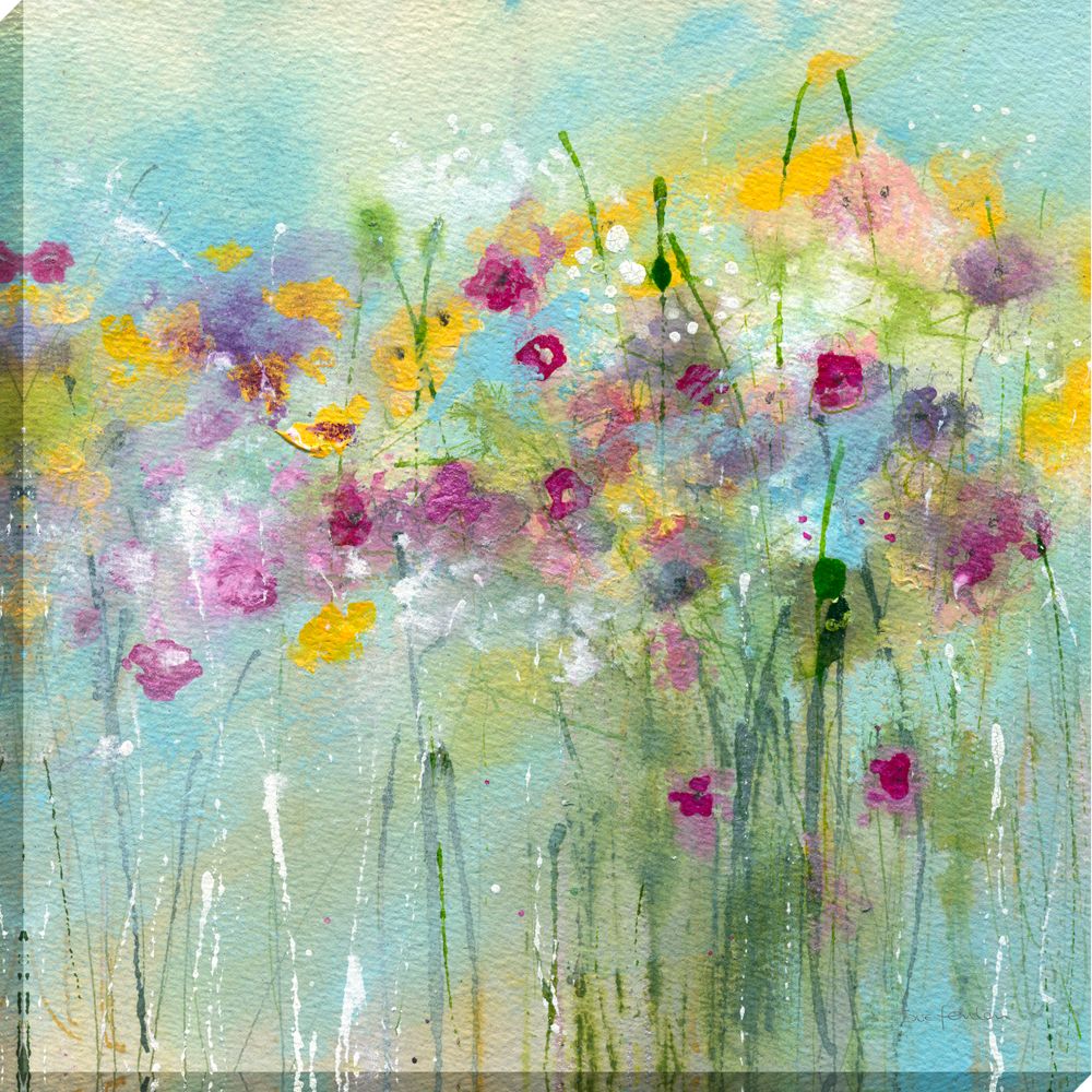 Sue Fenlon - April Showers Print on Canvas, 90 x 90cm