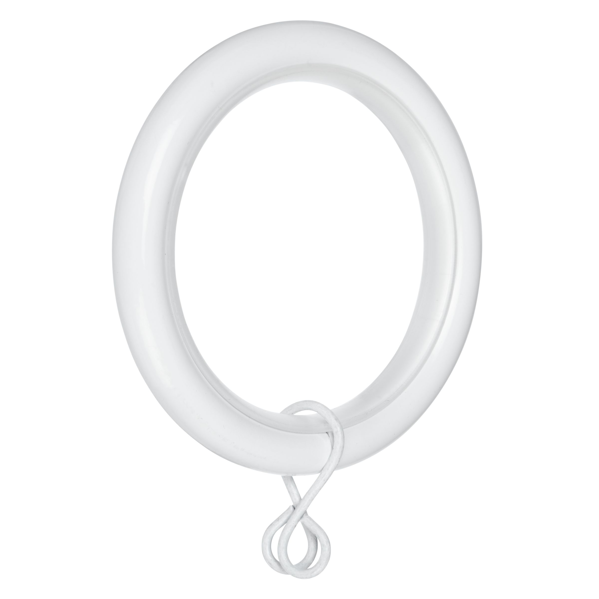 John Lewis & Partners Extendable Curtain Rings, Dia.16/19mm, Pack of 6