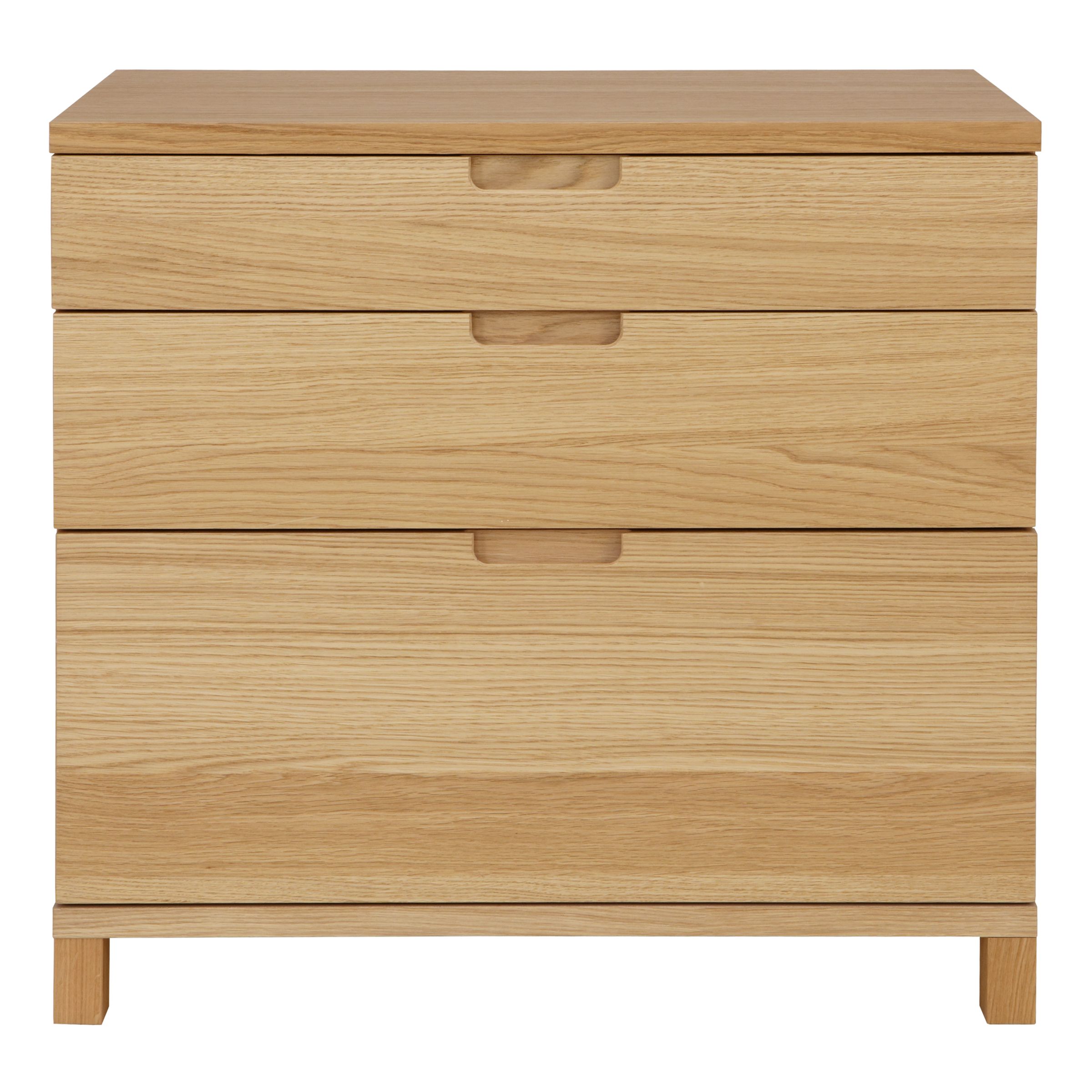Photo of John lewis abacus 3-drawer wide filing chest fsc-certified -oan wood-
