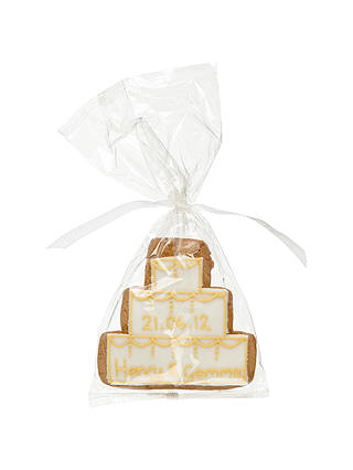 Image on Food Personalised Cake Gingerbread Biscuit, Gold, Pack of 24